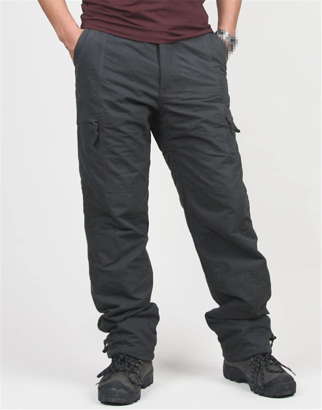 KEHAIOO Winter Warm Men Thick Pants, Double Layer Military Army Camouflage Tactical Cotton Trousers