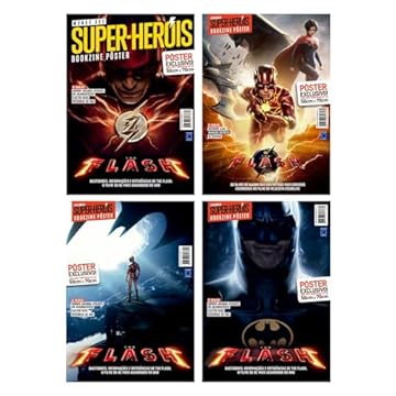 Capa do livro The Flash - Kit com 4 pôsteres