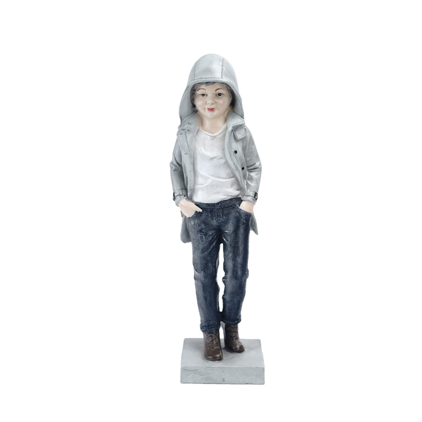 Adornos Estatua De Resina Street Cool Boy Escultura Figuras Niño