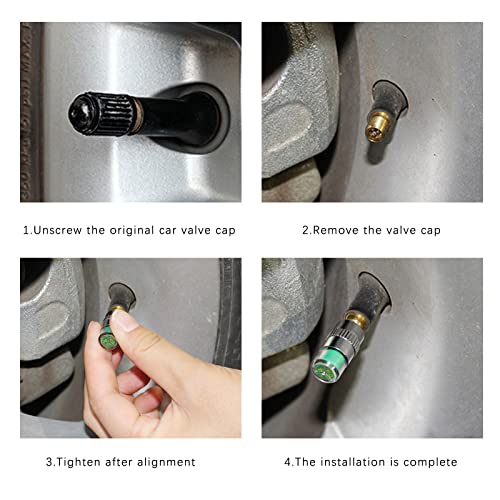 8 pz Auto Pneumatici Pressione Monitor Valvola