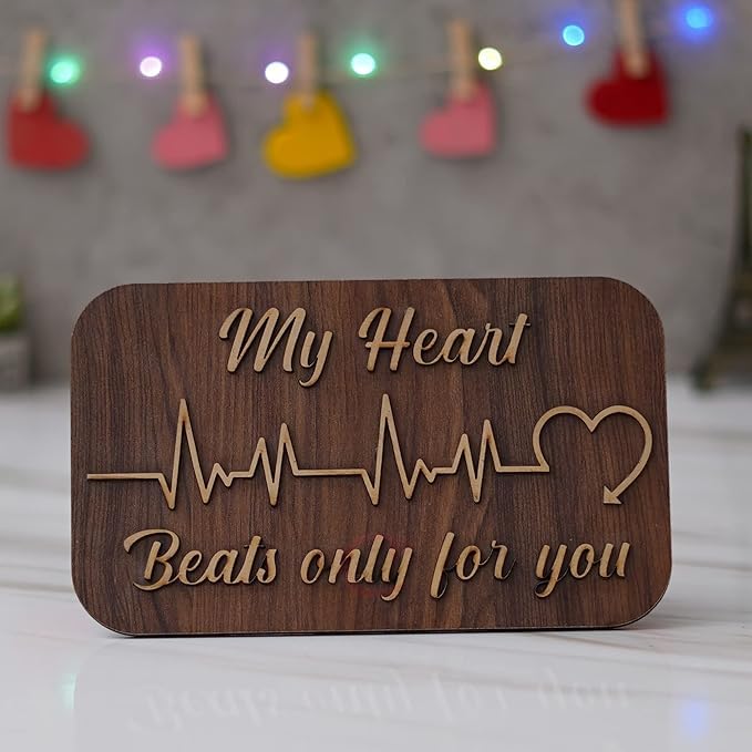Cadeau de Saint-Valentin My Heart Beats pour elle et lui