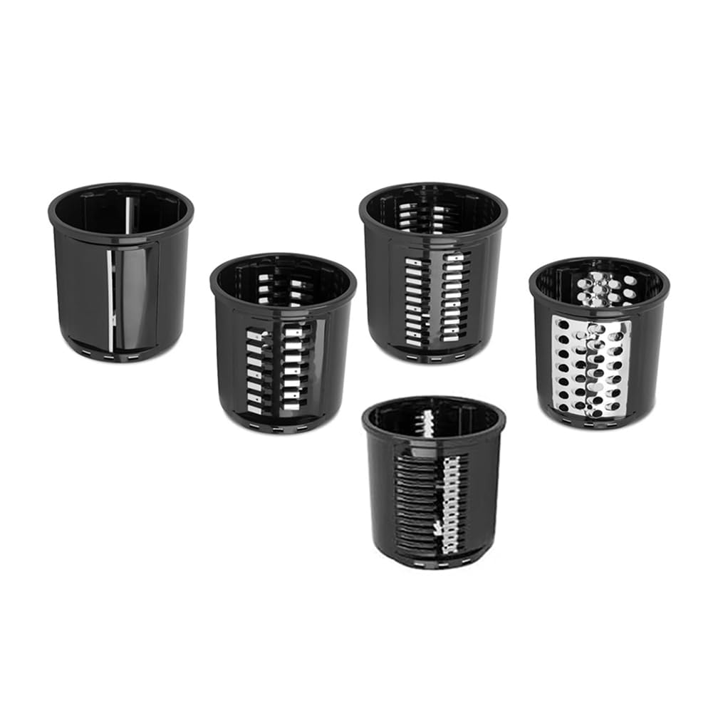 CTRLZS Stand Mixer Slicer/Chopper Attachment, Food Slicer Cheese Grater Attachment, Salad Maker Attachment (with 5 Blades)