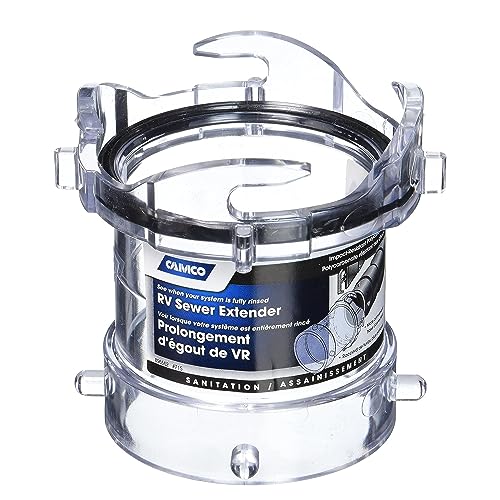 Image of Camco 39562 Clear 3.5 inch Sewer Hose Adapter
