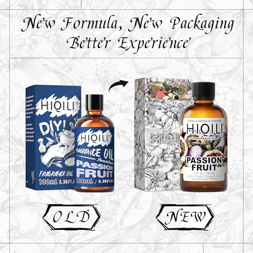 Image of HIQILI Passion Fruit Fragrance Oil for Candle, Soap Making & Diffuser | for Home Aromatherapy, Oil Burner, Great for Body Scrubs Making, Add to Body Lotion - 1 FL Oz / 30ML
