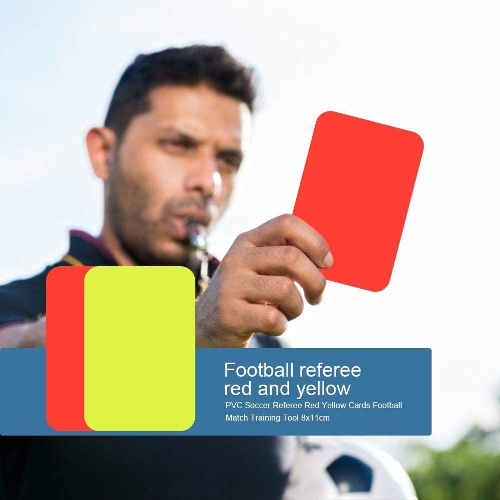 Voetbal Scheidsrechter Kaartensets Pvc Voetbal Rode en gele kaart Voetbalspellen Scheidsrechter Gereedschap Uitrusting voor voetbalwedstrijden en andere sporten