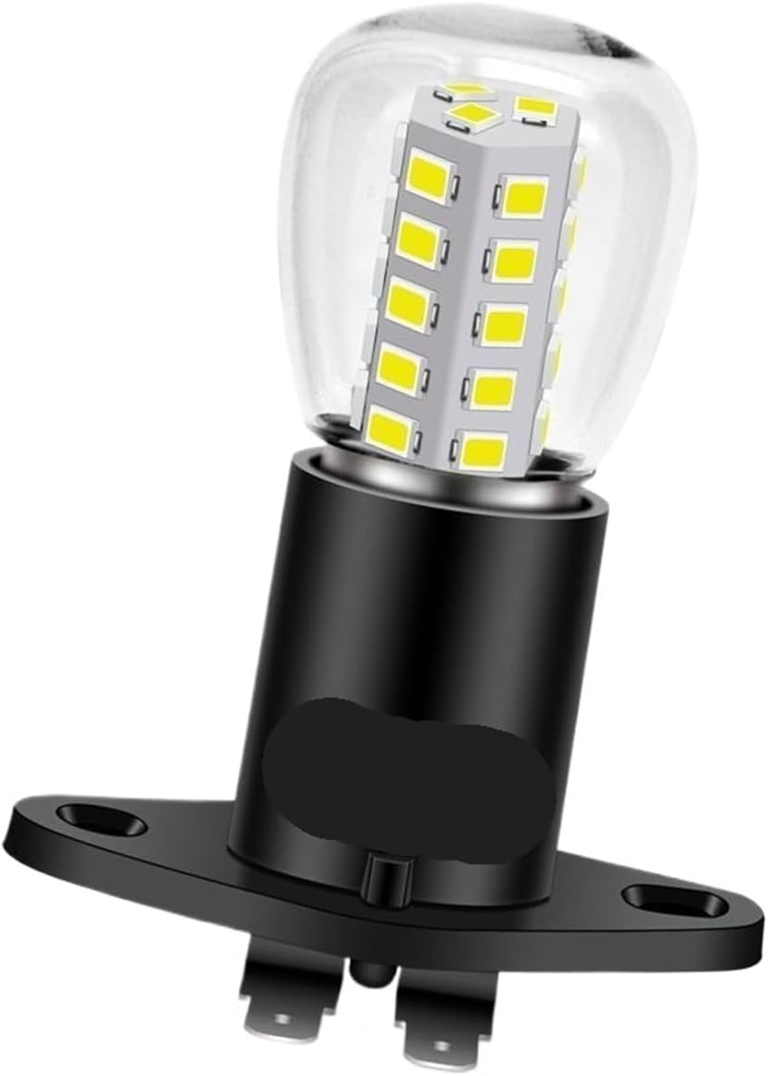 250V Microwave Oven Light Bulb Lamp with Base Vertical Right T170 White 6000K 33SMD 2835 Chip