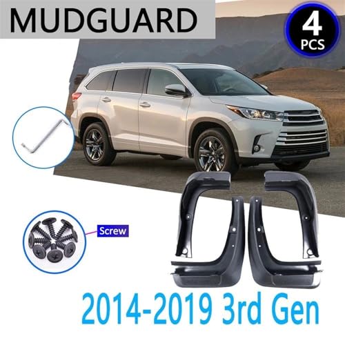 Garde-boue de qualité pour Toyota Highlander XU50 finition ajustée - 2