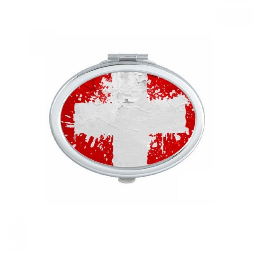 Miroir portable suisse mignon petit cadeau original de forme ovale pour femme