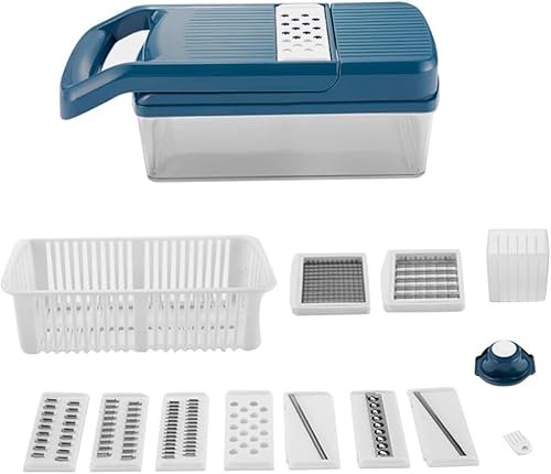 DOITOOL 1 Unidades de cortador de cebolla cortador de cebolla cortador de cocina cortador de frutas rebanador de alimentos de mano rebanador de