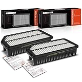 A-Premium Front 2-PC Engine Air Filter Compatible with Kia Forte Koup 2014-2017, Forte5 2014-2017,