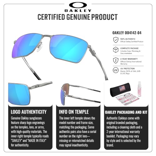 Image of Oakley EJECTOR OO4142 Rectangle Sunglasses With Official Eyewear Kit | Men's Sunglasses
