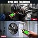 KAIWEETS Non Contact RPM Tachometer with Reflection Tape, 10-99999 RPM High Accuracy Laser Digital Tachometer with Large LCD, RPM Meter with Backlight, Data Hold, and Max/Min/AVG Function