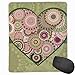 Produktbild Mouse Pad Vintage Bright Colorful Heart Green Mouse Pad Mat Anti-Fray Stitched Edges for Gaming and Office
