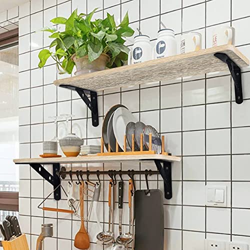 LAKSOL 2 Pcs Staffe per Mensole a Parete, Staffa