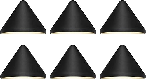 Miniatura 8 de GKOLED Luces LED de bajo voltaje de 12-24 V ACDC 2 W luz triangular para poste de paisaje clasificación para ubicación húmeda aluminio fundido a