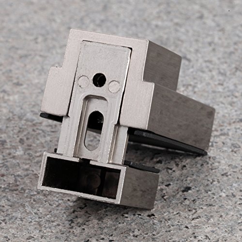 Wood/Glass Shelf Bracket For 0.2" To 0.8" Wood/Glass, Brushed Nickel #TOP3