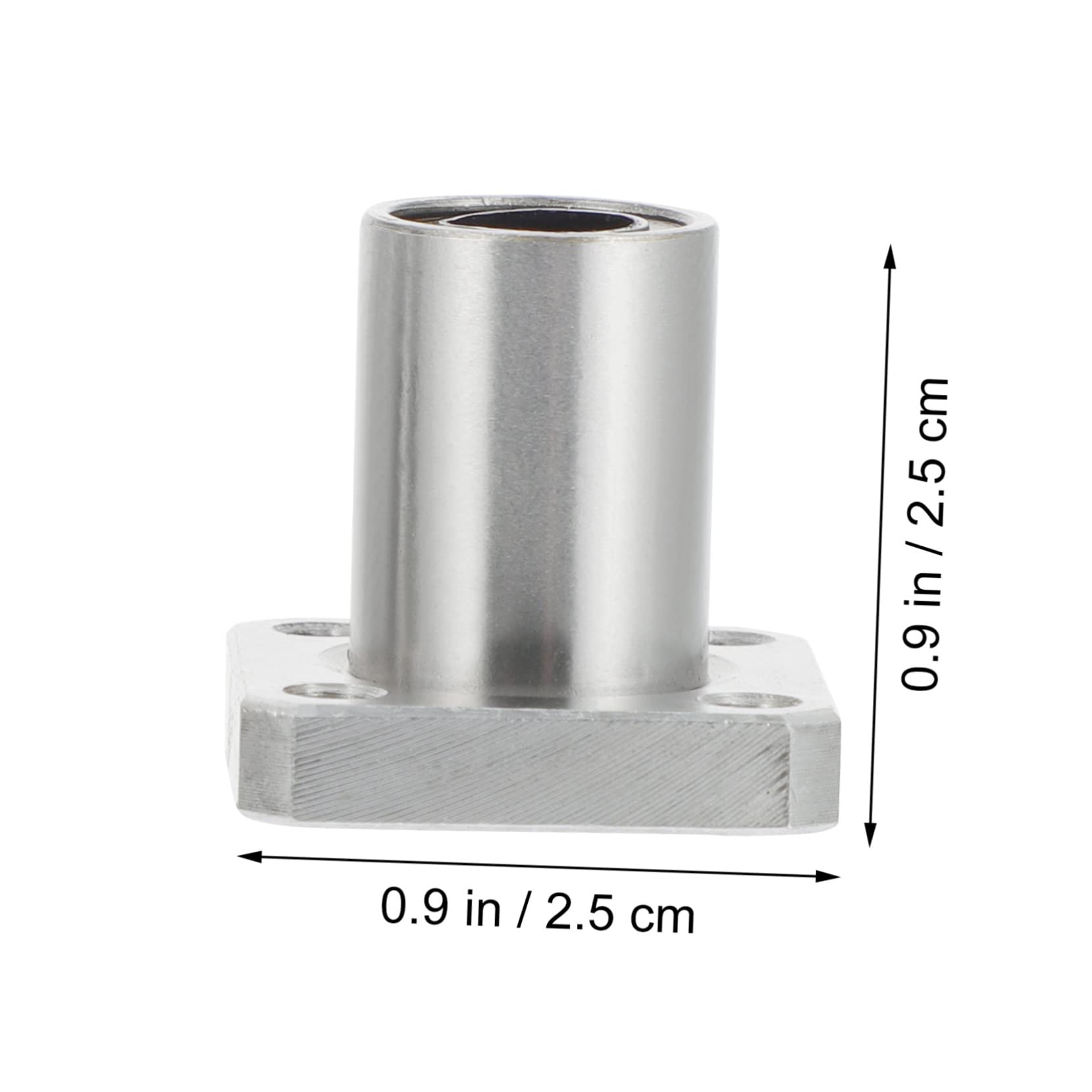 CIYODO 2pcs Bearing Flange Nickel Plated for CNC Machine Circular Flange Printer Round Flange Ball Steel Silver