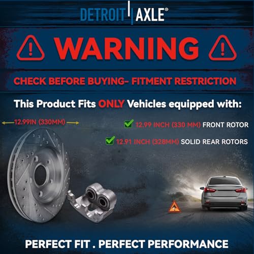 Image of Detroit Axle - Brake Kit for 2012 Chrysler Town & Country