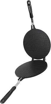 Waffle Cone Maker, Thin Waffle Maker 8.7in Ice Cream Cone Non Stick Egg Roll Bowl Machine Bowl Pizzelle for Home Use (Glossy Style)