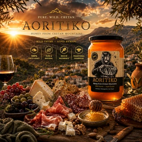 Miel de montaña pura Aoritiko Cretense 450 gr miniatura 4