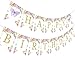 Butterfly Birthday Banner Butterfly Floral 1st 2nd 3rd Birthday Decorations Pink and Purple for Girls Women, Fairy Garden Birthday Party Supplies