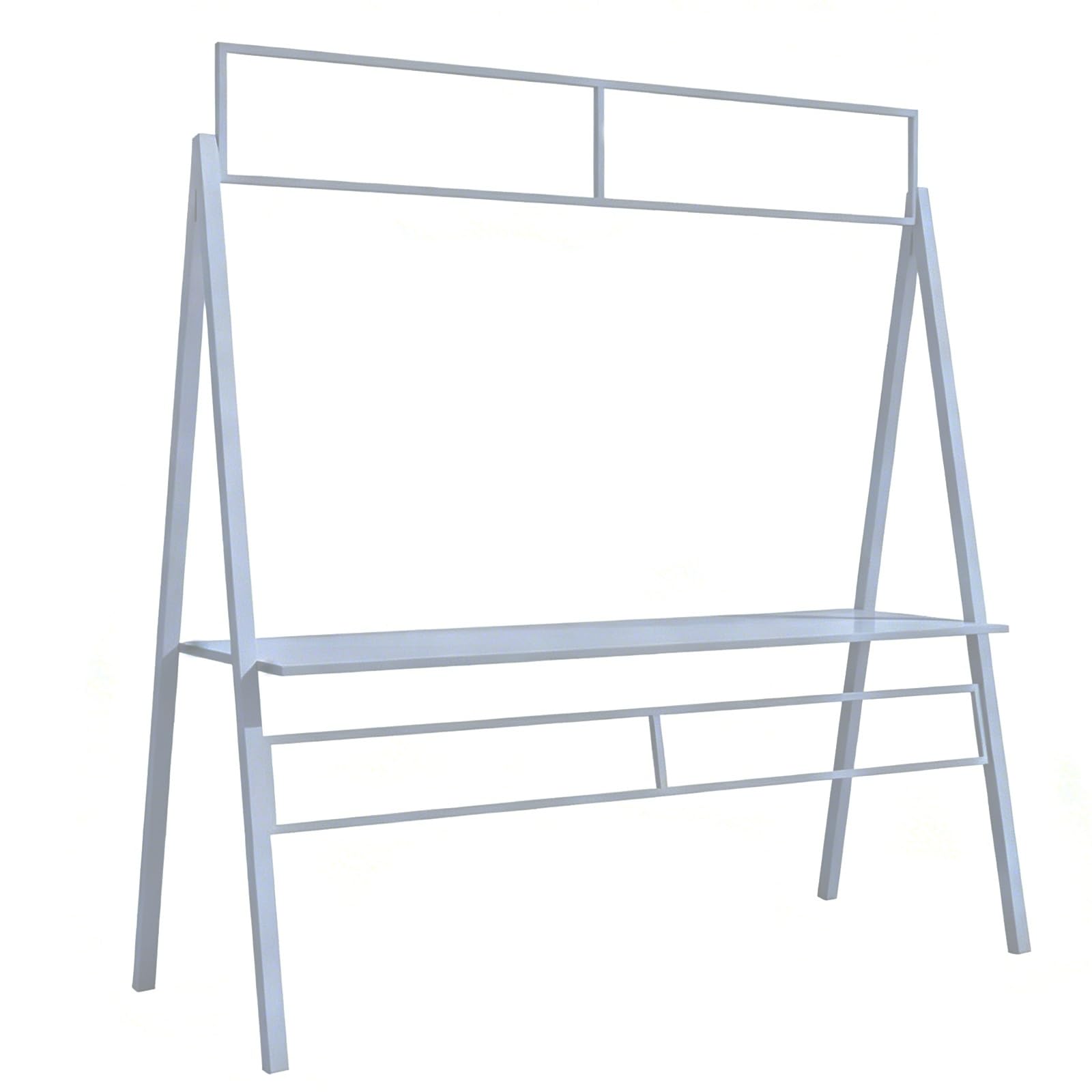 WANGCEPLSD Foldable Farmers Market Stand, Carbon Steel Frame, Bearing 220lbs, Roadside Farm Stand, for Street Vending(White,180cm/71in)