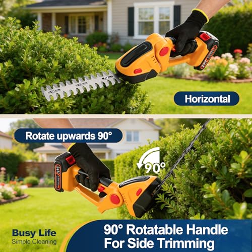 Yocada Handheld Cordless Hedge Trimmer&Grass Shear 2-in-1 24V by Yocada - Used condition - Image 4