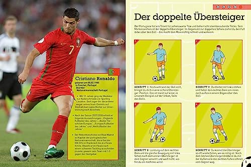 Die besten Fußballtricks I Fussball Buch für Kinder ab 7 Jahren: Mit Poster. Dribbeln, passen, schießen - Geschenk für Jungen + Mädchen (Fußball-Kids)