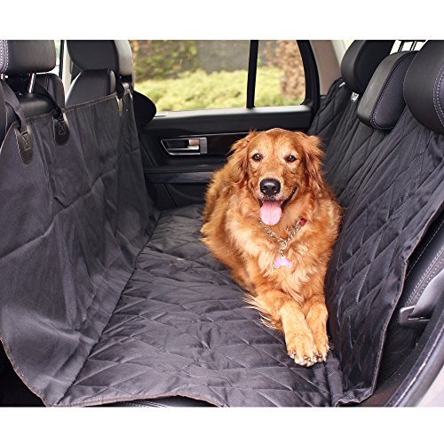 Barksbar Luxury Pet Car Seat Cover With Seat Anchors For Cars, Trucks And Suvs - Black, Water Resistant, Nonslip Backing - Bench Seat & Hammock Convertible #TOP4