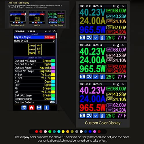 Pruie RD6024 24A 12V 36V 48V 60V Fontes de alimentação de corrente de tensão constante digital ajust