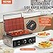 VEVOR Commercial Waffle Maker, 10PCS Rectangle Waffle Baker Machine, 1550W Non-Stick Stainless Steel Belgian Waffle Iron with Temp and Time Control, Handle, for Restaurant Bakery Snack Bar Family