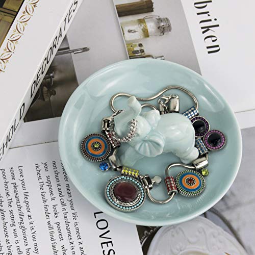 Image of PUDDING CABIN Elephant Gifts for Women Mom, Blue Elephant Ring Holder for Jewelry, Christmas Birthday Gifts for Women Mom Her, Engagement Ring Holder Wedding Gifts