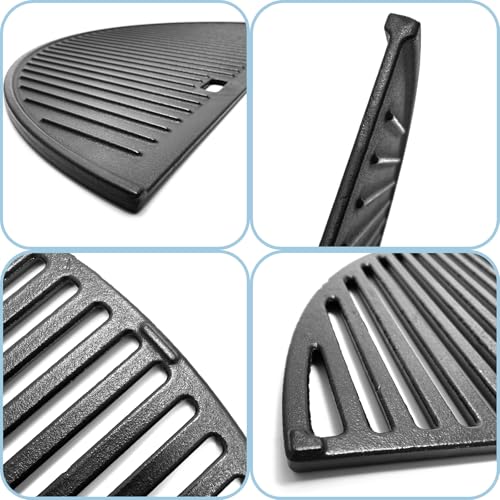 Tmozyar 24" Cast Iron Heavy Duty Half-Moon Grates for BGE, Big Green Egg XL, Joe Big Joe I, II III Charcoal Grill by Tmozyar - Used condition - Image 5