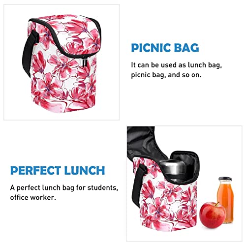 Bolsa de almuerzo de acuarela roja para disfrutar de la comida casera en la oficina 3
