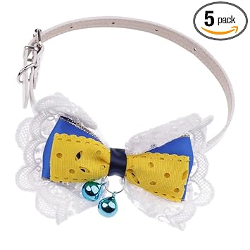 Maxbell New Pet Puppy Dog Cat Bowtie Bow Tie Adjustable Dog Collar Pet Supplies 1#L