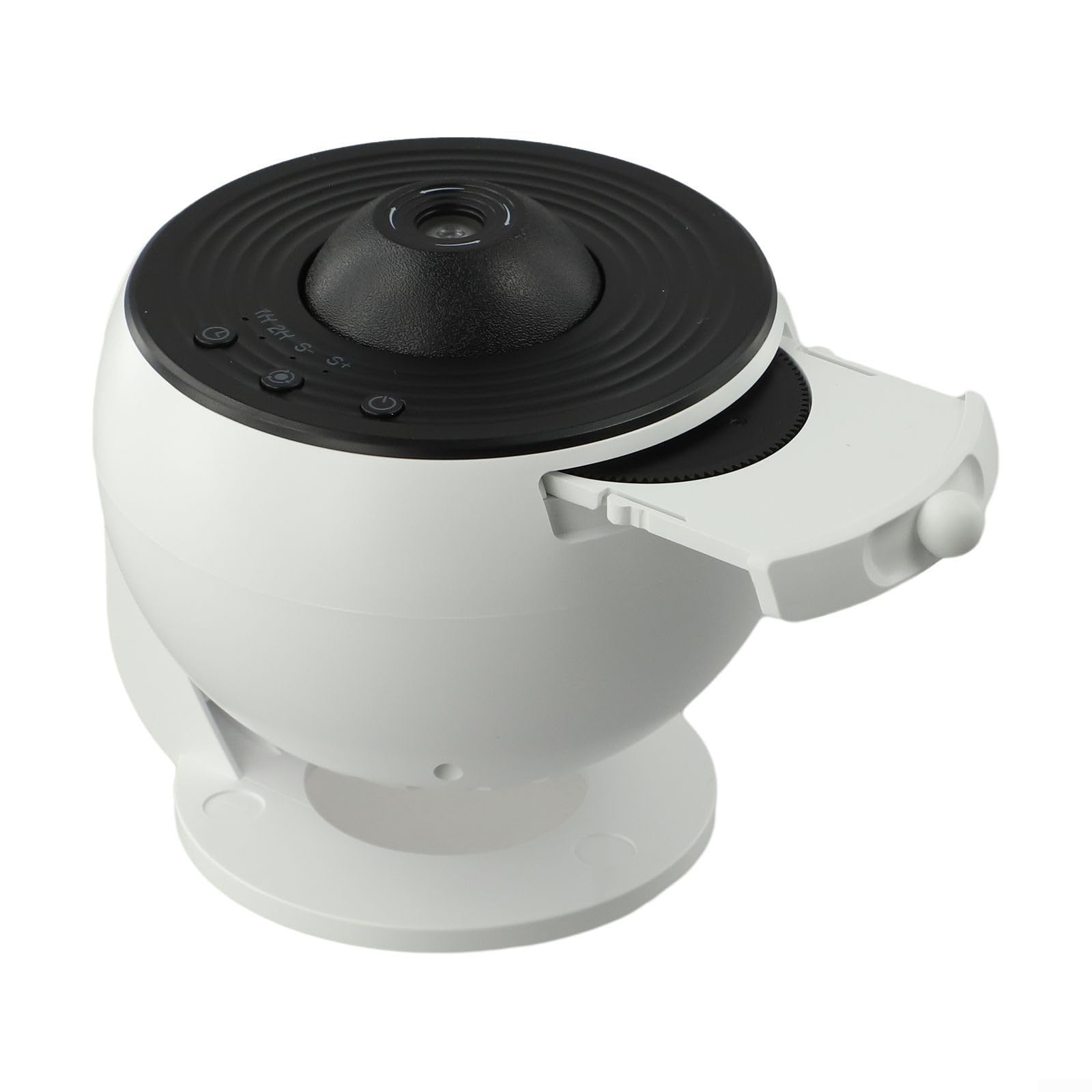 Proyector de estrellas, luz nocturna, planetario giratorio de 360° para habitaciones de niños, lámpara de techo para dormitorio, proyector LED galaxia (blanco y negro)
