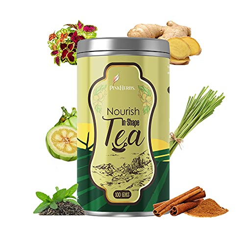 Pink Herbs Green Tea For Weight Loss (100gm Serves 50 cups) Weight Loss Tea With Garcinia, Cinnamon, Ginger, Lemongrass & Coleus – Natural Weight Loss Product For Women & Men – Natural & Herbal Tea Pink Herbs Green Tea For Weight Loss (100gm Serves 50 cups) Weight Loss Tea With Garcinia, Cinnamon, Ginger, Lemongrass & Coleus – Natural Weight Loss Product For Women & Men – Natural & Herbal Tea