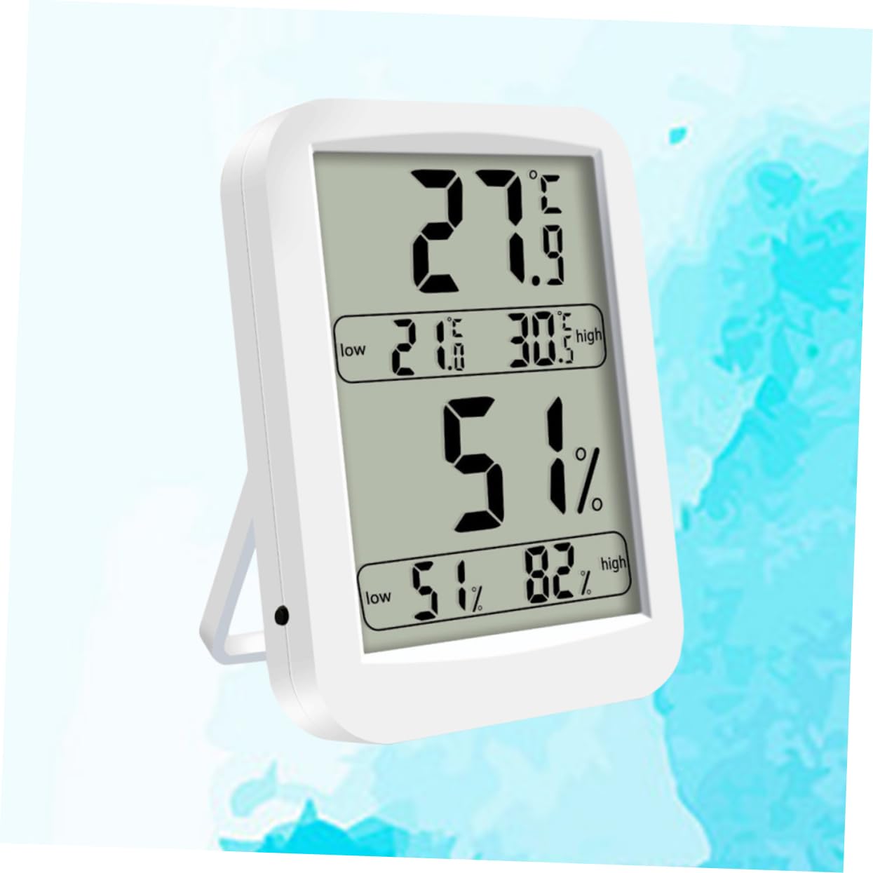 Hygromètre D'intérieur Numérique Grand Écran Abs, Haute Stabilité | Thermometre Interieur Digital, Mesure de L'humidité, Maison Chambre Bébé