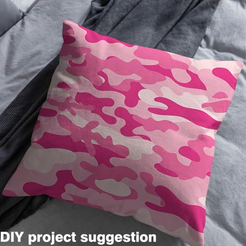 Versatile Pink Camo Fabric by the Yard - Stylish White Camouflage Print for Upholstery, Quilting, and DIY Crafts 4 Versatile Pink Camo Fabric by the Yard - Stylish White Camouflage Print for Upholstery, Quilting, and DIY Crafts - Image 3