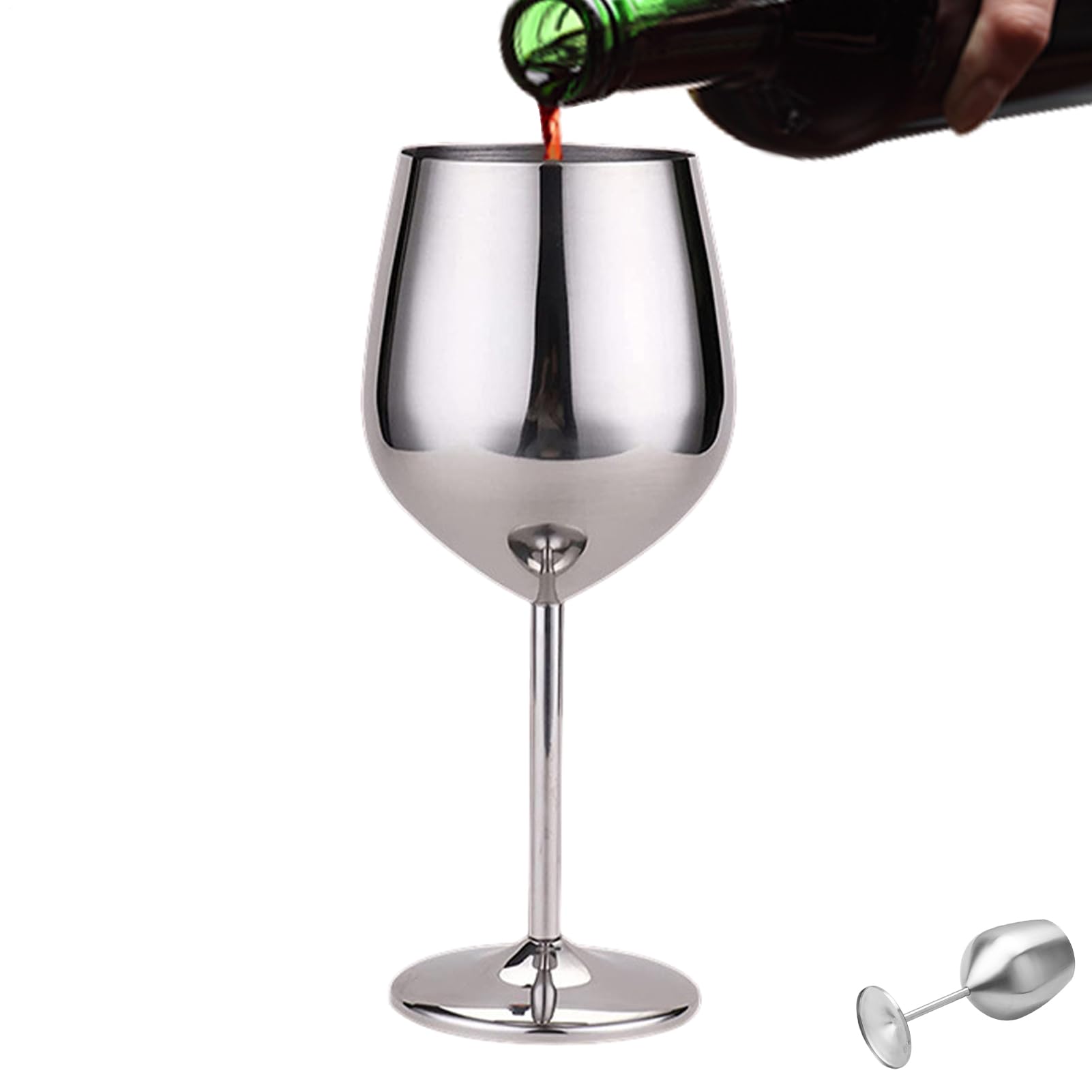 Verres à vin en acier inoxydable à pied pour sublimer vos soirées en terrasse et bars