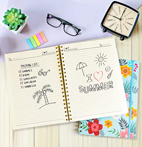 Carnets à spirales B5 de qualité supérieure avec papier épais 100g/m² opaque - 4