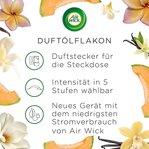 Air Wick Duftstecker – Starter Set mit 3x Nachfüller – Raumduft Sommervergnügen Flieder – 1x Gerät und 3 x 20 ml Öl