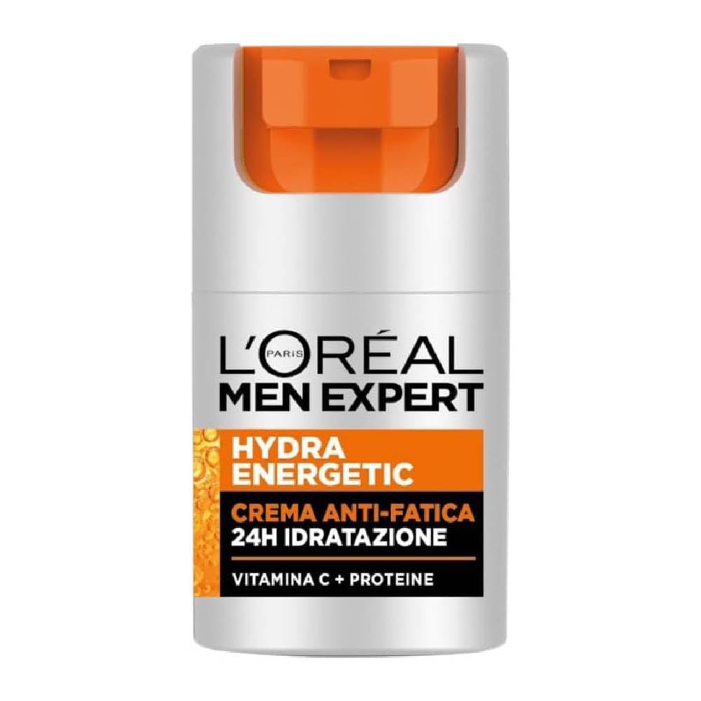 L'Oréal Men Expert L'Oreal Men Expert Hydra Energy 24H Anti Stanchezza, Idratante per uomo con vitamina C (6 x 50 ml)