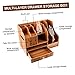 Angoily Multi-Layer Office Storage Box Removable Desktop Organizer for Files Supplies and More Cherry Finish for Use