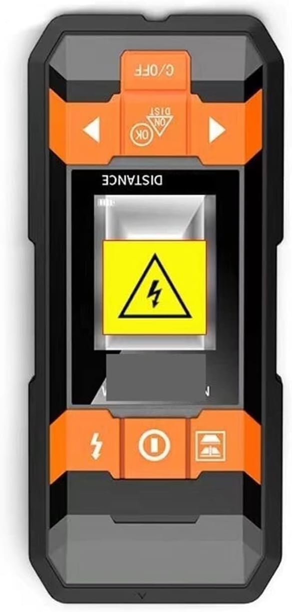 Wall Detector Scanner, Detector Handheld Rangefinder Wall Cable Installation Electrician Wood Water Pipe Dark Line Detection Deep Scan,Metal Stud Finder