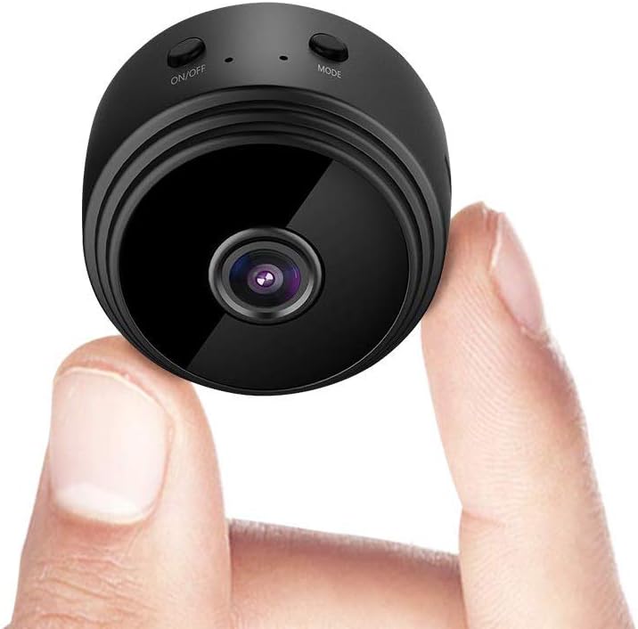 Mini Spy Hidden Camera WiFi Wireless Small Video Camera Full HD 1080P Night Vision Motion Detection Security Nanny Surveillance Cam Covert Cameras With App For Home Indoor Outdoor with a 32G SD Card