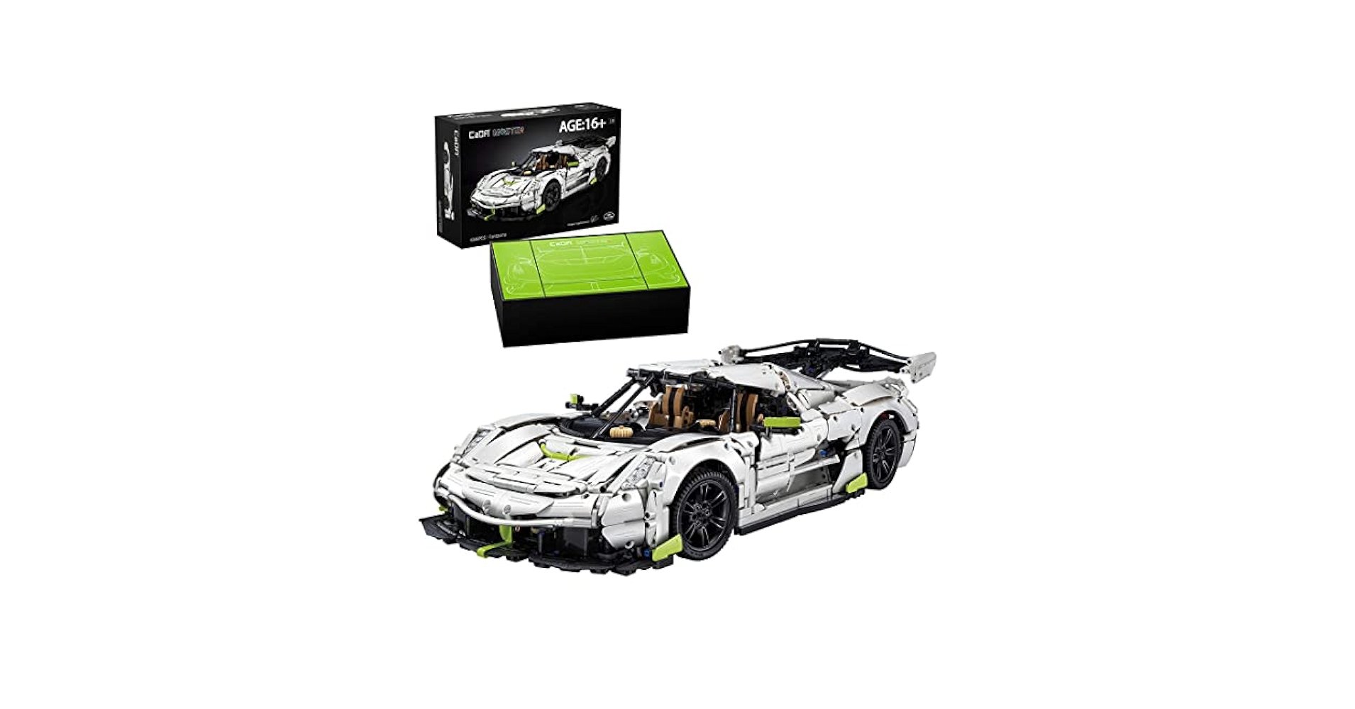 新品未開封１：８大きな緑色9x8モデルレーシングカーブロックおもちゃ 新品未開封1：8大きな緑色9x8モデルレーシングカーブロック