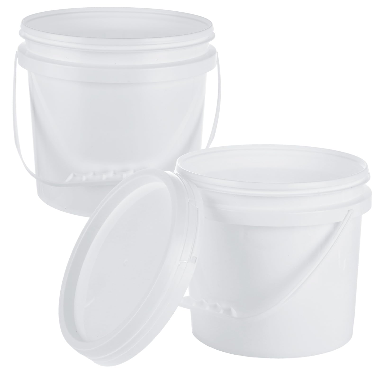Botes de pintura vacíos AKOLAFE de 1 galón para solucionar derrames y pintura seca