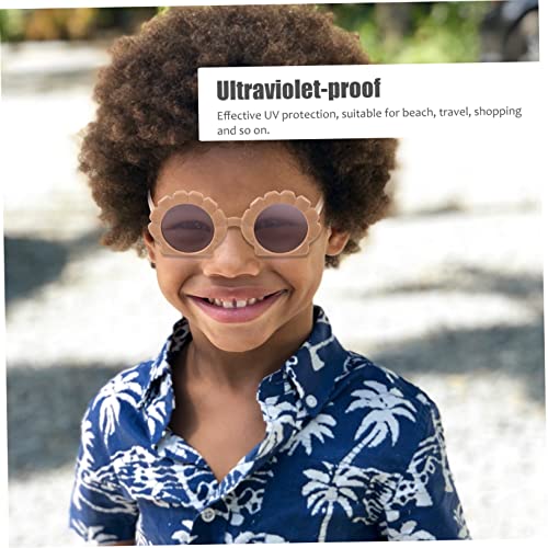 Beaupretty 2 Pairs Kids Beach Sunglasses UV Protection Outdoor Eyewear for Boys and Girls Fun Shell Design4