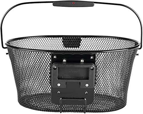 KLICKfix Farradtasche Oval Korb, Feinma. Schwarz, 0392KLIK